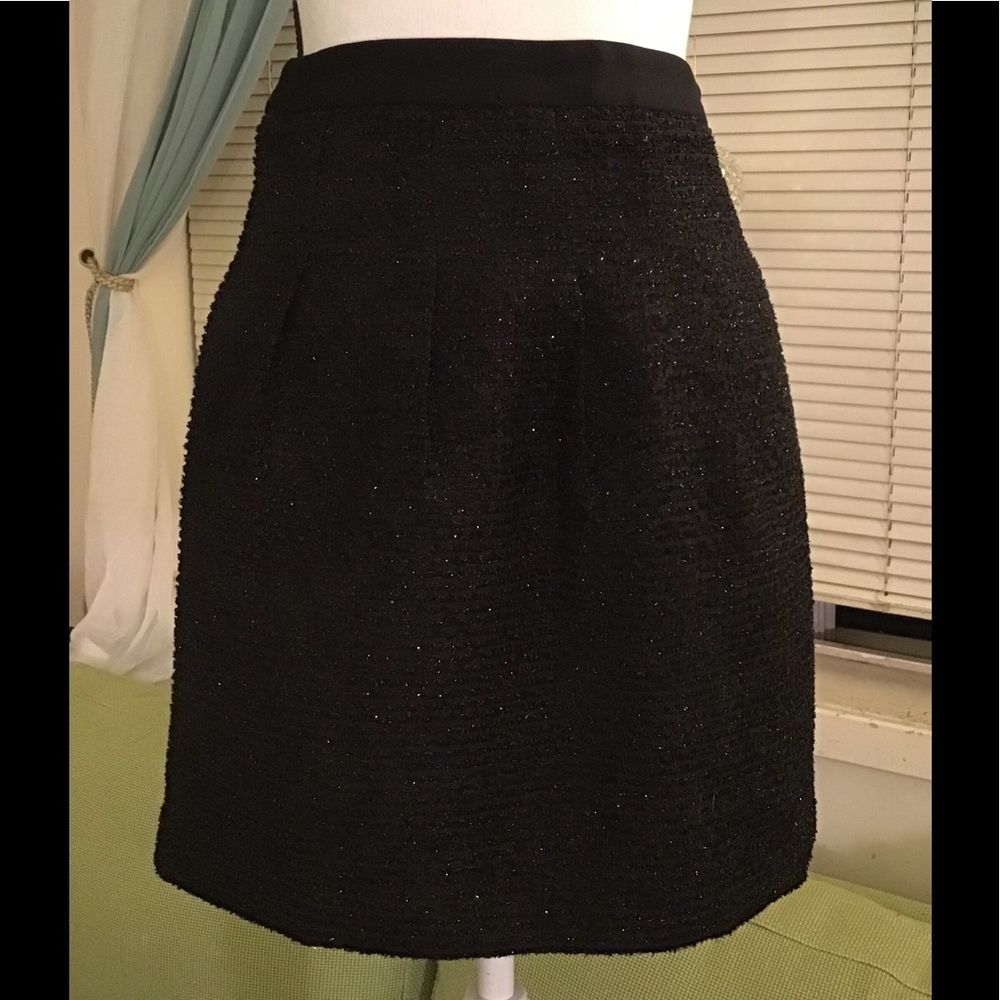 Loft shiny black skirt size 00P